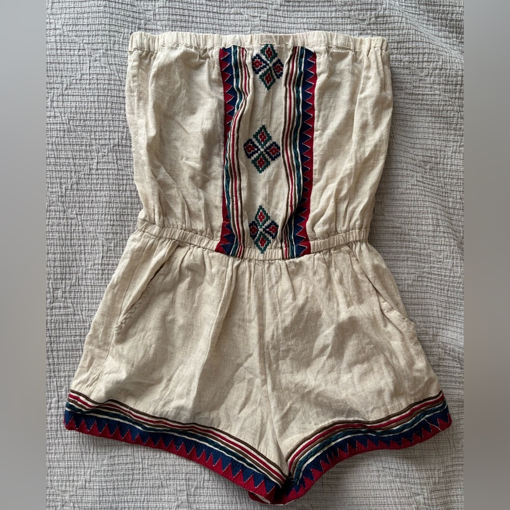 ANGIE Sleeveless Romper with Pockets